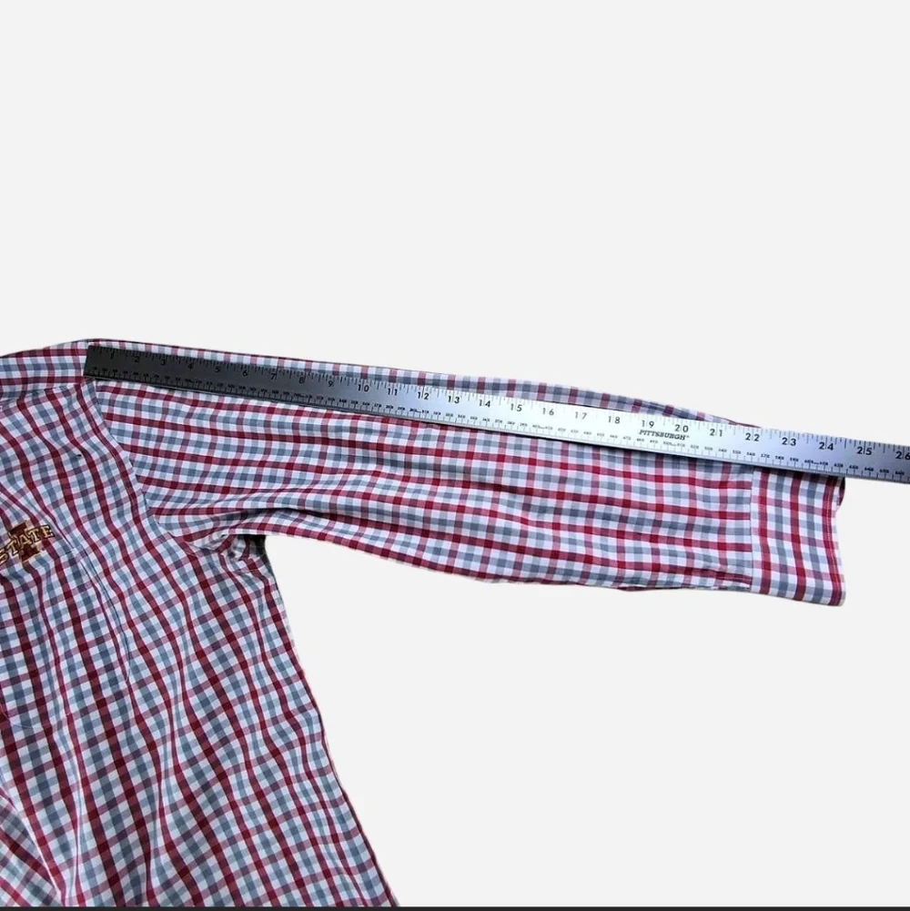 Cutter and Buck Iowa State University Plaid Button Down Long Sleeve Shirt Size M - Picture 8 of 8